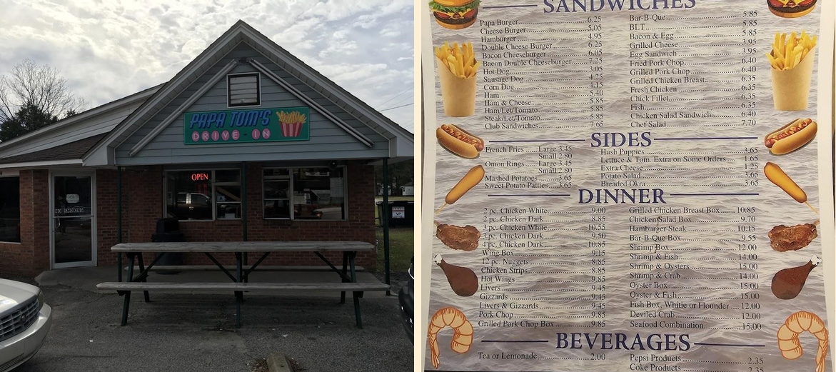 Papa Tom's Drive In Restaurant Dillon